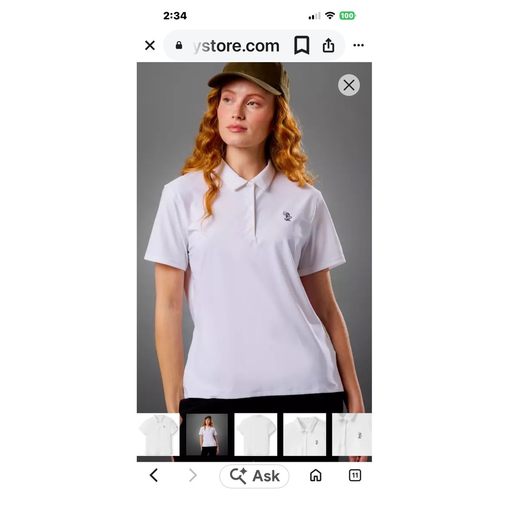 Callaway Opti-Dri Womens XXL White Short Sleeve Golf Polo Shirt Performance Top
